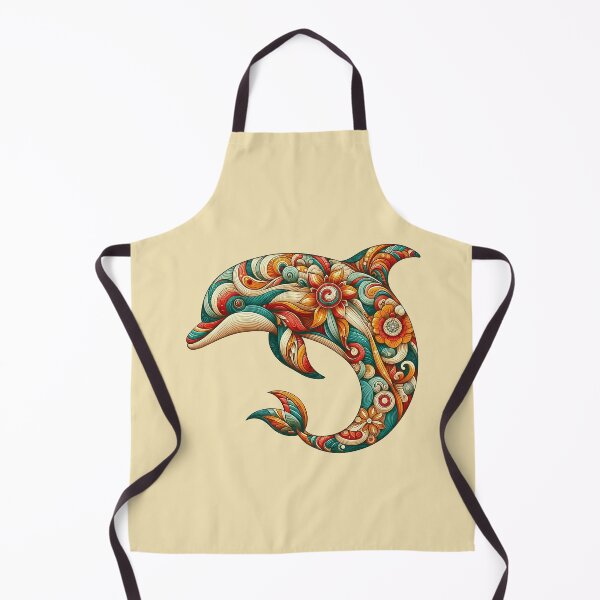Item preview, Swim with Dolphins in a World of Thai Flower Motifs designed and sold by Vanich-Panich.