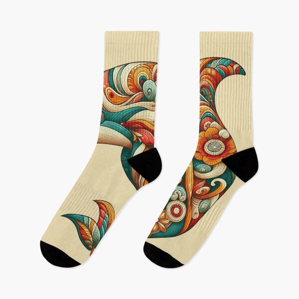Item preview, Swim with Dolphins in a World of Thai Flower Motifs   designed and sold by Vanich-Panich.