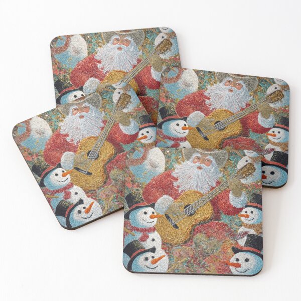 Item preview, Santa Playing Guitar postcard 3 designed and sold by yumas.