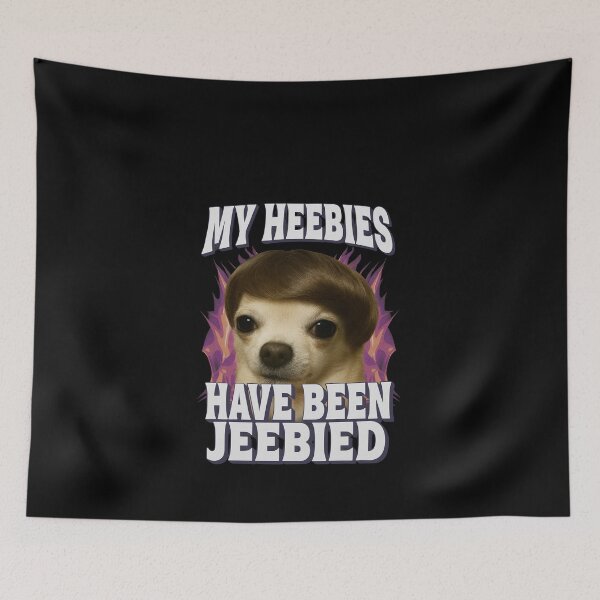 Item preview, Funny Anxiety Meme Design – My Heebies Have Been Jeebied Silly Dog Vintage Graphic designed and sold by love3617.