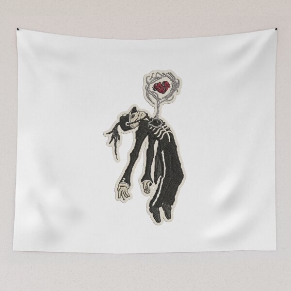 Item preview, Textured Embroidered Heart, Raised Relief Gothic Design, Emotional Stitch Artwork designed and sold by Gurjeetpixelart.