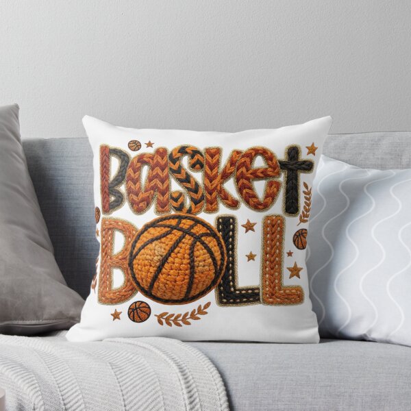 Item preview, Basketball Faux Chenille Embroidery Patch designed and sold by Clinomania Art.