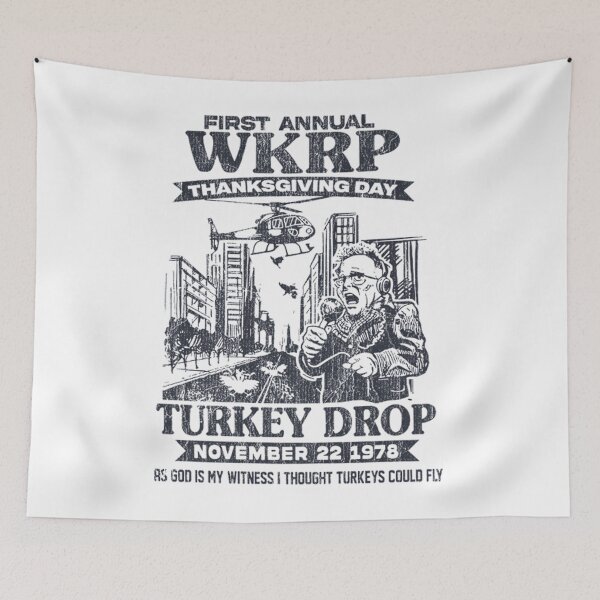 Item preview, First Annual Wkrp Thanksgiving Day Turkey Drop 1978 As God Is My Witness I Thought Turkeys Could Fly designed and sold by StephenSchwarze.