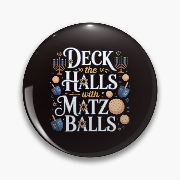Item preview, Deck the Halls With Matzo Balls – Jewish Holiday Chanukah Humor designed and sold by Redgiant87x.