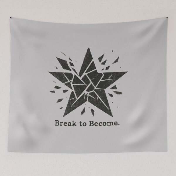Item preview, Break to Become Shattered Star  t shirts– Motivational Growth Mindset Tee designed and sold by KDesignCrafts.