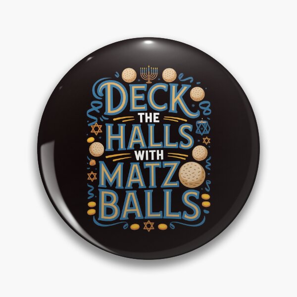 Item preview, Deck the Halls With Matzo Balls – Funny Jewish Holiday Design designed and sold by Redgiant87x.