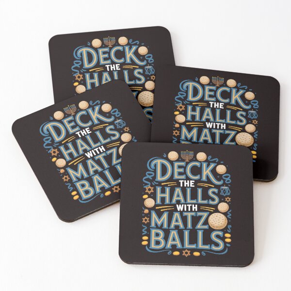 Item preview, Deck the Halls With Matzo Balls – Funny Jewish Holiday Design designed and sold by Redgiant87x.