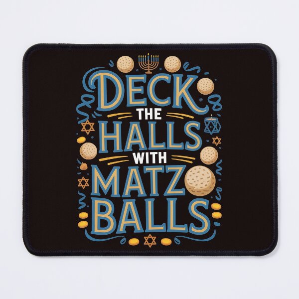 Item preview, Deck the Halls With Matzo Balls – Funny Jewish Holiday Design designed and sold by Redgiant87x.