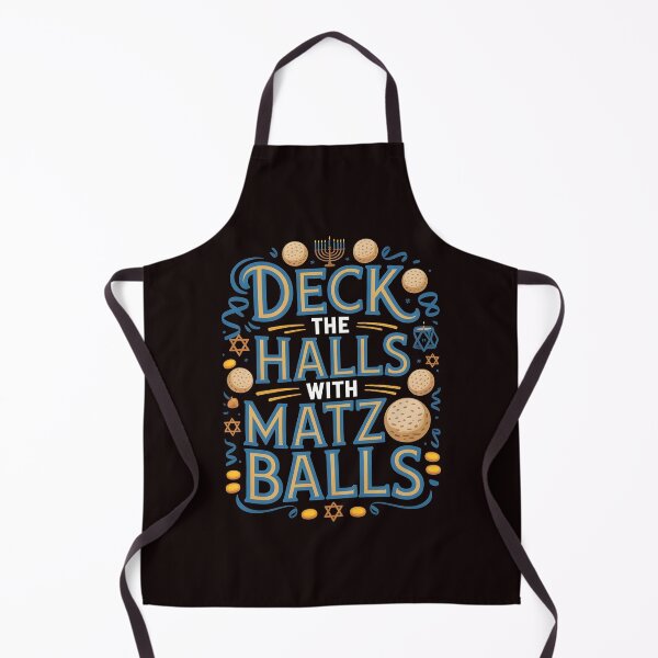 Item preview, Deck the Halls With Matzo Balls – Funny Jewish Holiday Design designed and sold by Redgiant87x.
