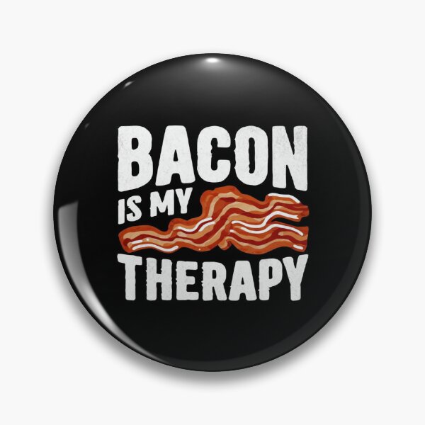 Item preview, Bacon Is My Therapy – Funny Food Lover Design for Meat Fans, Breakfast Addicts & Comfort Seekers designed and sold by Bright Nest Studio.
