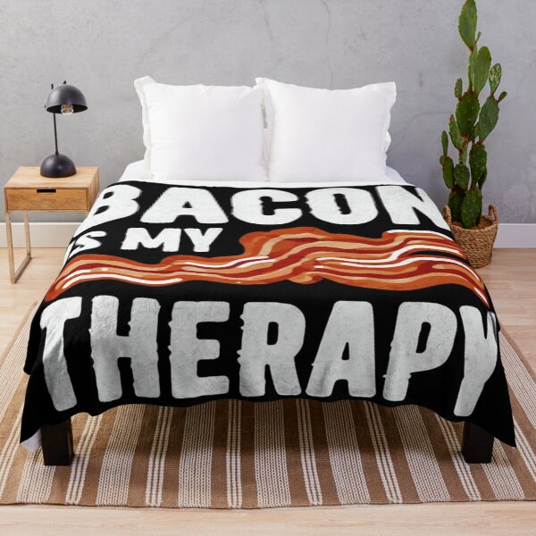 Item preview, Bacon Is My Therapy – Funny Food Lover Design for Meat Fans, Breakfast Addicts & Comfort Seekers designed and sold by Bright Nest Studio.