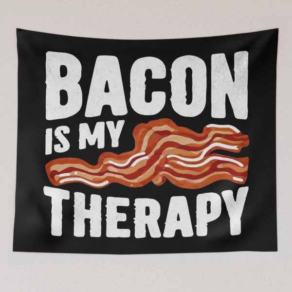 Item preview, Bacon Is My Therapy – Funny Food Lover Design for Meat Fans, Breakfast Addicts & Comfort Seekers designed and sold by Bright Nest Studio.