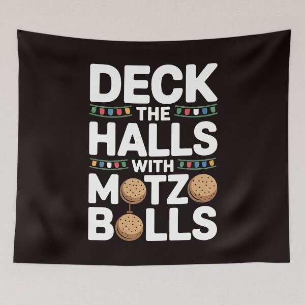 Item preview, Deck the Halls With Matzo Balls – Hannukah Festival Celebration designed and sold by Redgiant87x.