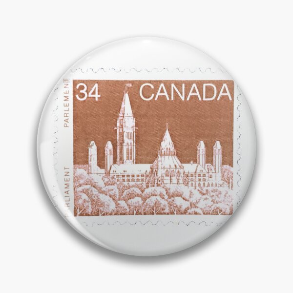Item preview, Canadian Canada Skyline Vintage Postage Stamp designed and sold by red-amber65.