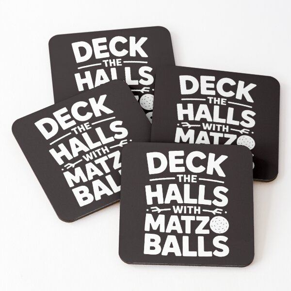 Item preview, Deck the Halls With Matzo Balls – Jewish Holiday Festival Vibes designed and sold by Redgiant87x.