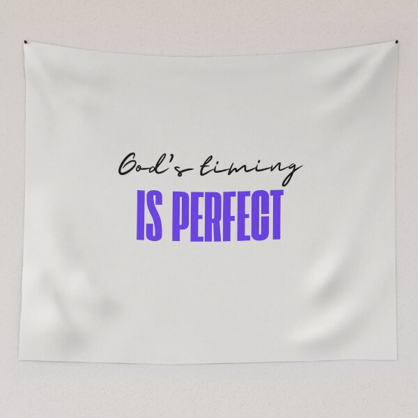 Item preview, God’s Timing Is Perfect – Inspirational Christian Quote Design designed and sold by icreativestudio.
