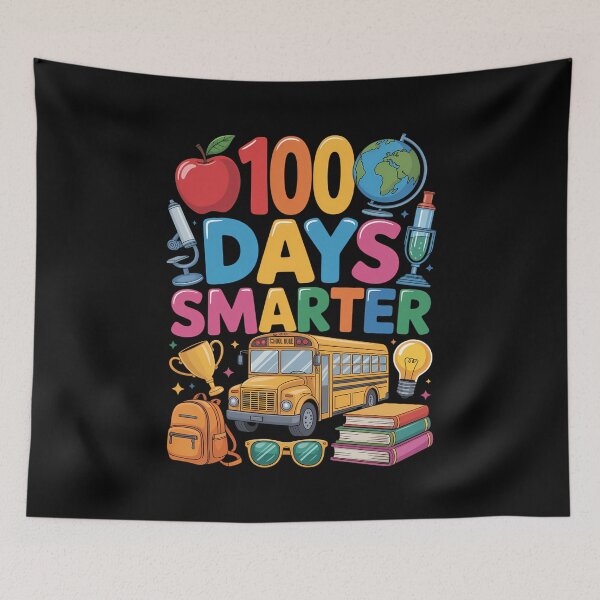 Item preview, students 100th day of school bus teacher designed and sold by KarstenNoanra.