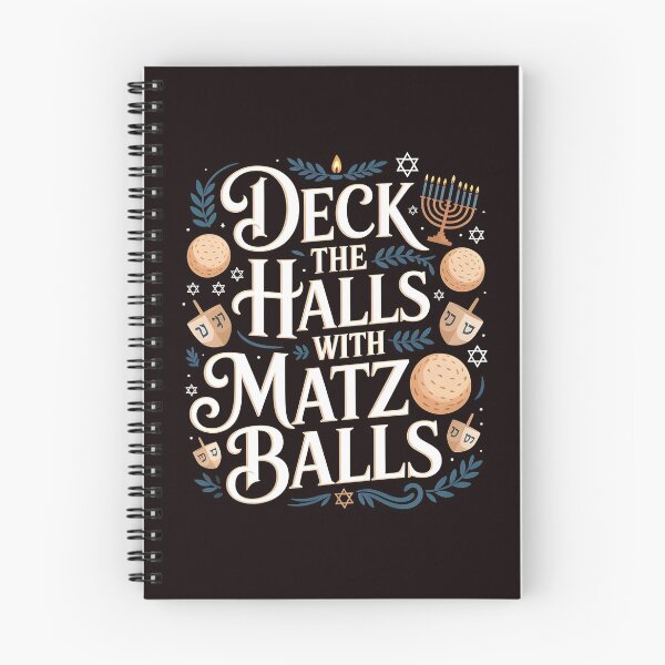Item preview, Deck the Halls With Matzo Balls – Lighthearted Chanukah Joke designed and sold by Redgiant87x.