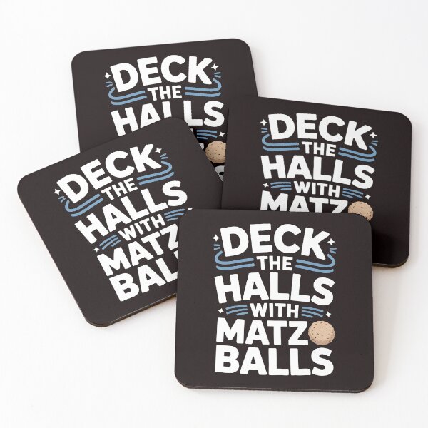Item preview, Deck the Halls With Matzo Balls – Jewish Food & Holiday Humor designed and sold by Redgiant87x.