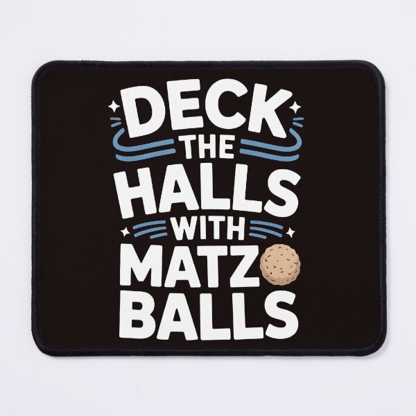 Item preview, Deck the Halls With Matzo Balls – Jewish Food & Holiday Humor designed and sold by Redgiant87x.
