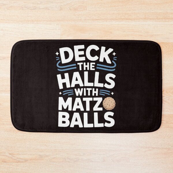 Item preview, Deck the Halls With Matzo Balls – Jewish Food & Holiday Humor designed and sold by Redgiant87x.