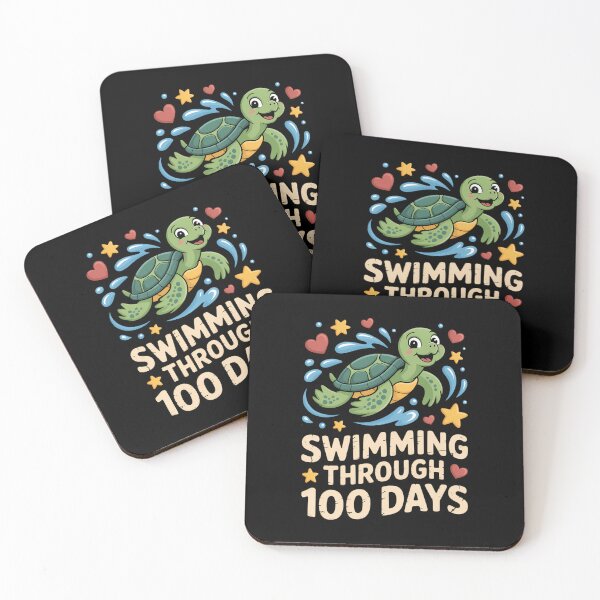 Item preview, Swimming Turtles Cute 100th Day School designed and sold by KarstenNoanra.