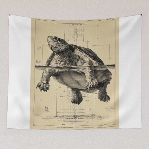 Item preview, Turtle submerged in water designed and sold by lautir.