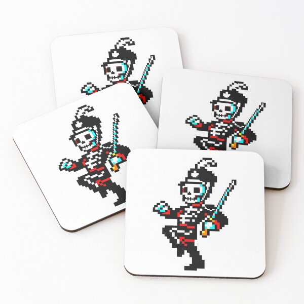 Item preview, 8-Bit Marching Skeleton Character – Retro Pixel Art Sticker with Vibrant Parade-Inspired Aesthetic designed and sold by Gurjeetpixelart.
