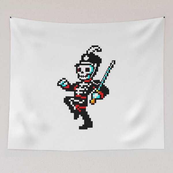Item preview, 8-Bit Marching Skeleton Character – Retro Pixel Art Sticker with Vibrant Parade-Inspired Aesthetic designed and sold by Gurjeetpixelart.