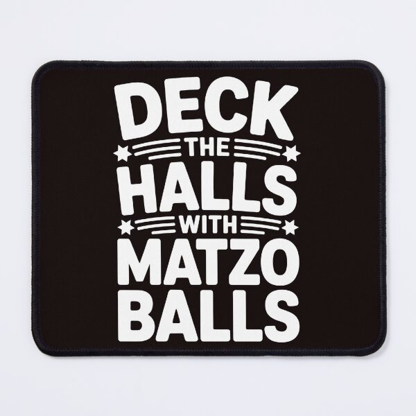 Item preview, Deck the Halls With Matzo Balls – Funny Chanukah Party Design designed and sold by Redgiant87x.