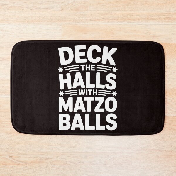 Item preview, Deck the Halls With Matzo Balls – Funny Chanukah Party Design designed and sold by Redgiant87x.