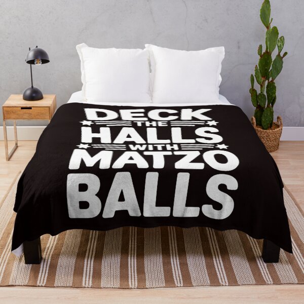 Item preview, Deck the Halls With Matzo Balls – Funny Chanukah Party Design designed and sold by Redgiant87x.