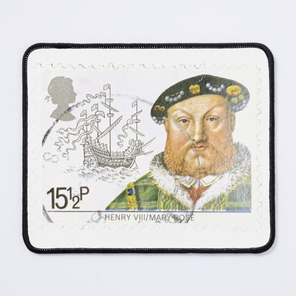 Artikelvorschau, UK Mary Rose Henry VIII Vintage Briefmarke entworfen und verkauft von red-amber65.