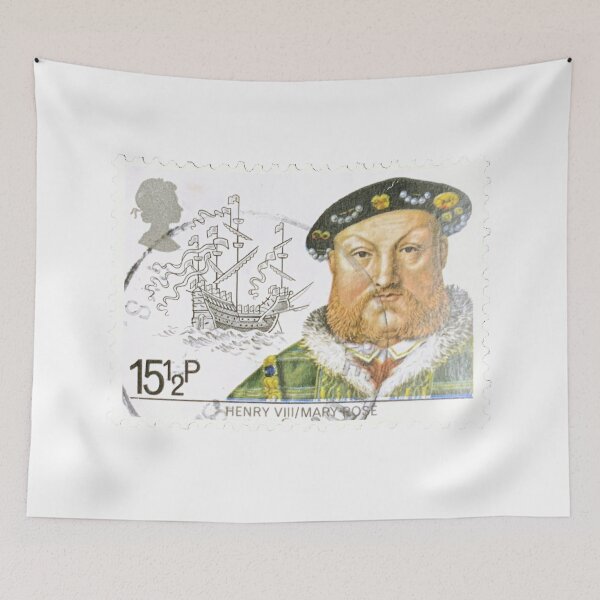 Item preview, UK Mary Rose Henry VIII Vintage Postage Stamp designed and sold by red-amber65.