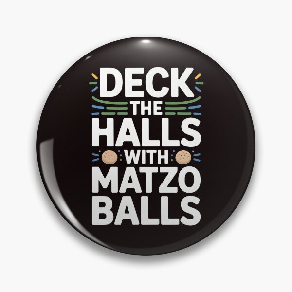 Item preview, Deck the Halls With Matzo Balls – Jewish Holiday Humor Gift designed and sold by Redgiant87x.