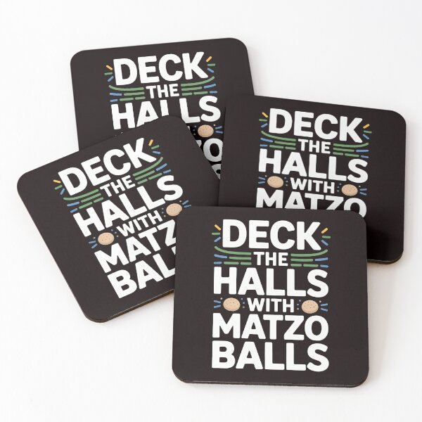 Item preview, Deck the Halls With Matzo Balls – Jewish Holiday Humor Gift designed and sold by Redgiant87x.