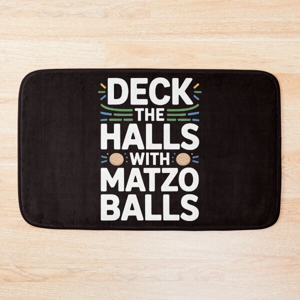 Item preview, Deck the Halls With Matzo Balls – Jewish Holiday Humor Gift designed and sold by Redgiant87x.
