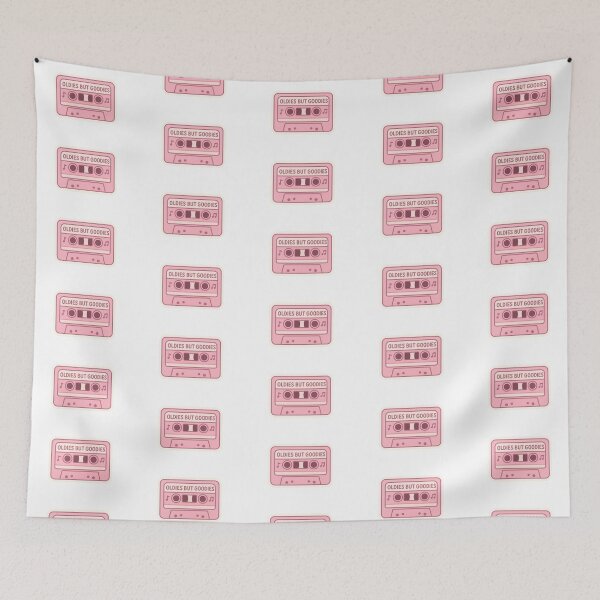Item preview, Pink Cassette Tape Sticker – “Oldies But Goodies” Retro Mixtape designed and sold by CrimsonFoxArt.