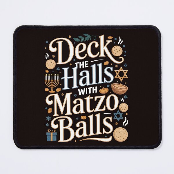 Item preview, Deck the Halls With Matzo Balls – Chanukah Food & Holiday Spirit designed and sold by Redgiant87x.