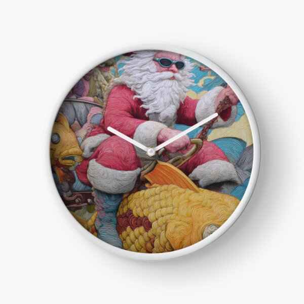 Item preview, Santa on Yellow Fish postcard  designed and sold by yumas.