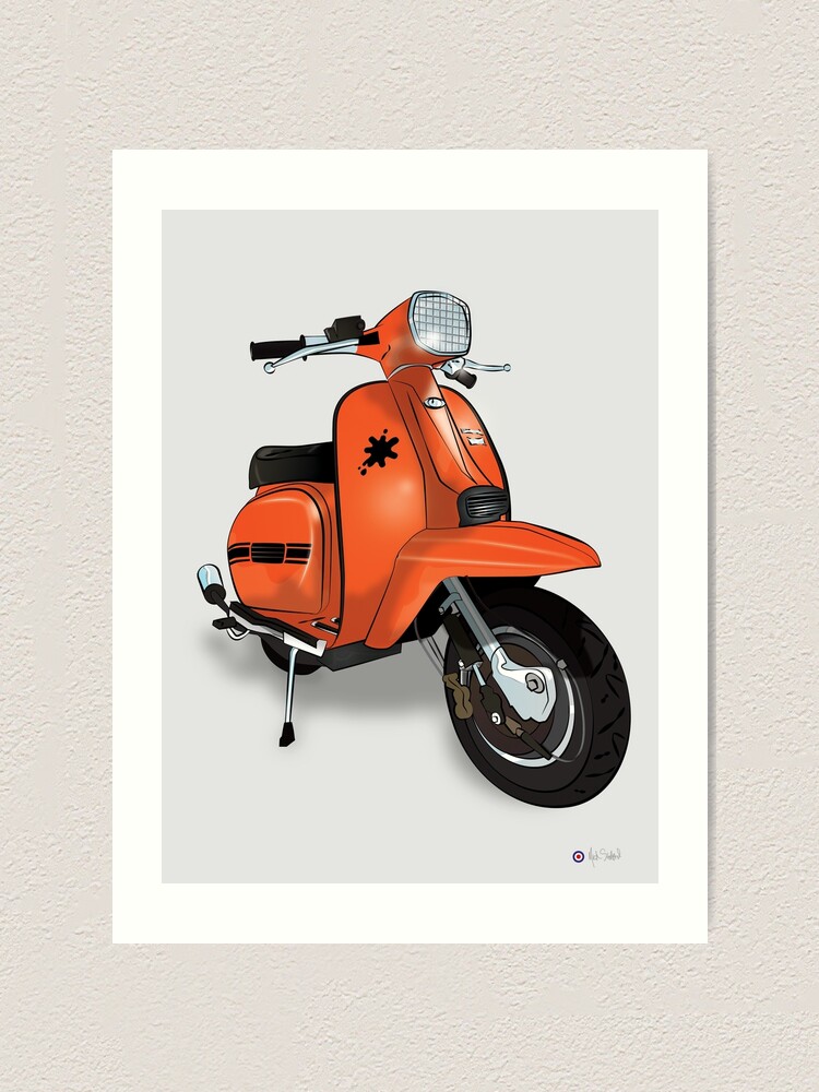 Alternate view of Lambretta GP - By Collibosher Art Print