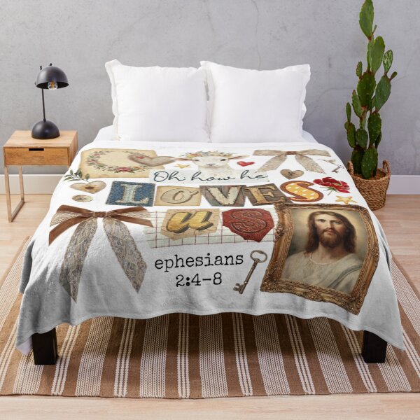 Item preview, Oh How He Loves Us Jesus Valentine designed and sold by Clinomania Art.