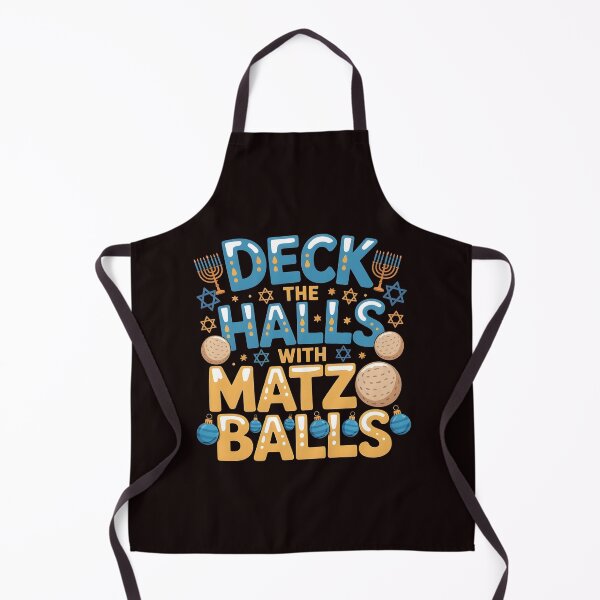 Item preview, Deck the Halls With Matzo Balls – Jewish Chanukah Season Humor designed and sold by Redgiant87x.