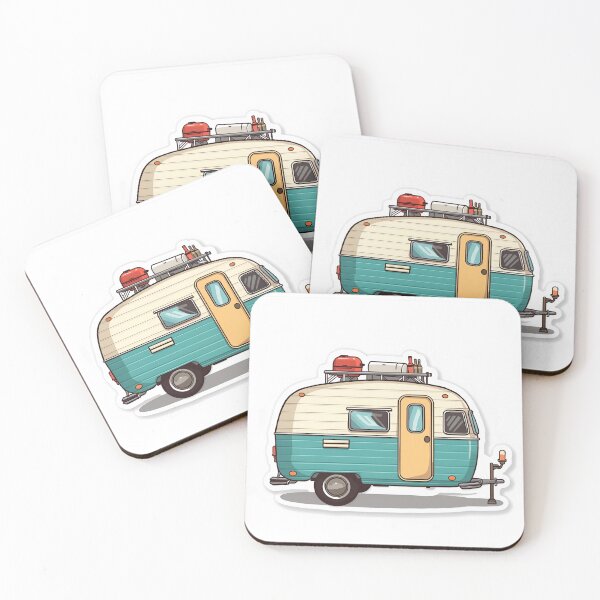 Item preview, Retro Caravan Camper Illustration designed and sold by Harprints.Studio.