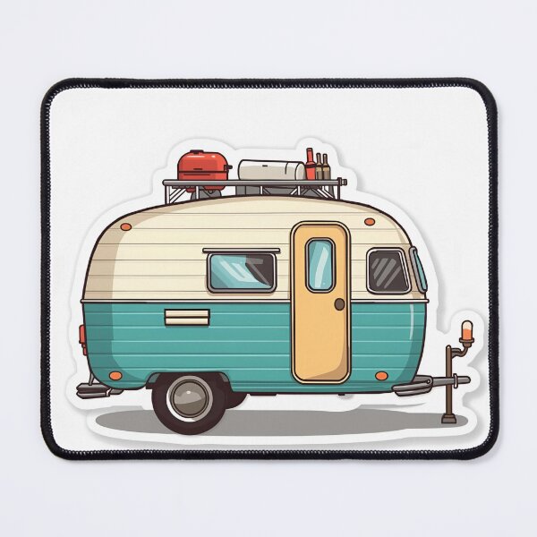 Item preview, Retro Caravan Camper Illustration designed and sold by Harprints.Studio.