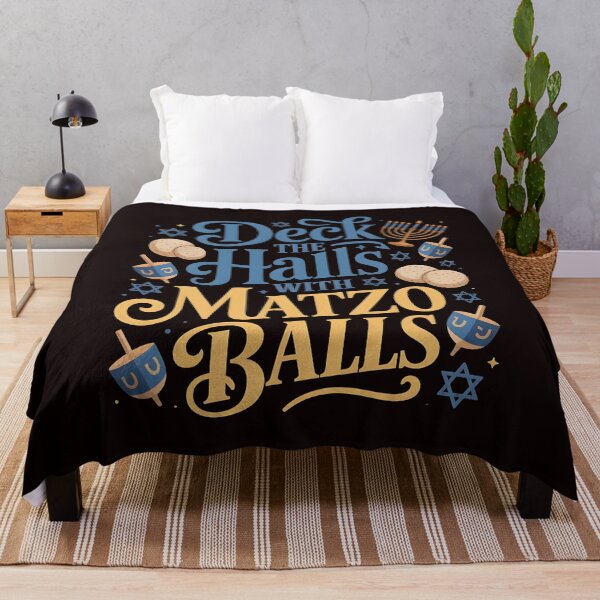 Item preview, Deck the Halls With Matzo Balls – Holiday Jewish Humor Classic designed and sold by Redgiant87x.