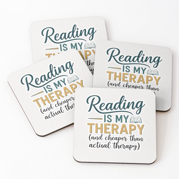 Item preview, Reading is my therapy (and cheaper than actual therapy) designed and sold by FitEnvy.