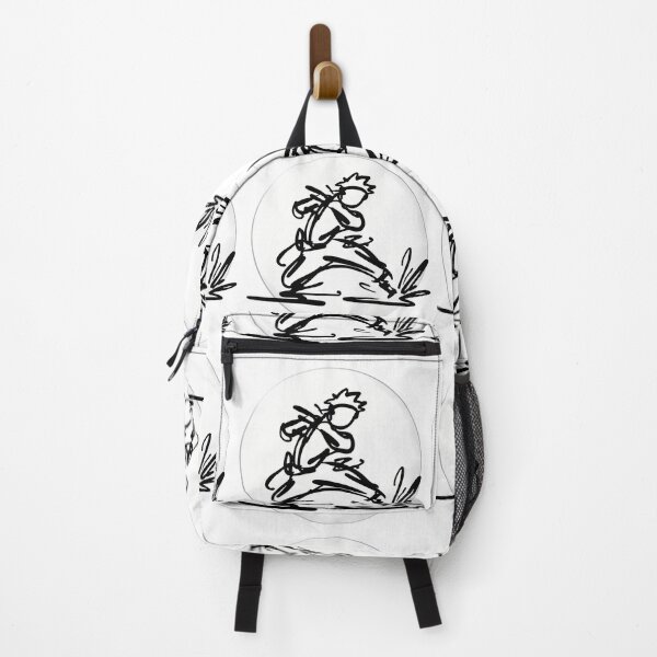 Item preview, Dynamic Martial Artist – Bold Ink Brush Sketch designed and sold by DesignArtist.ia.