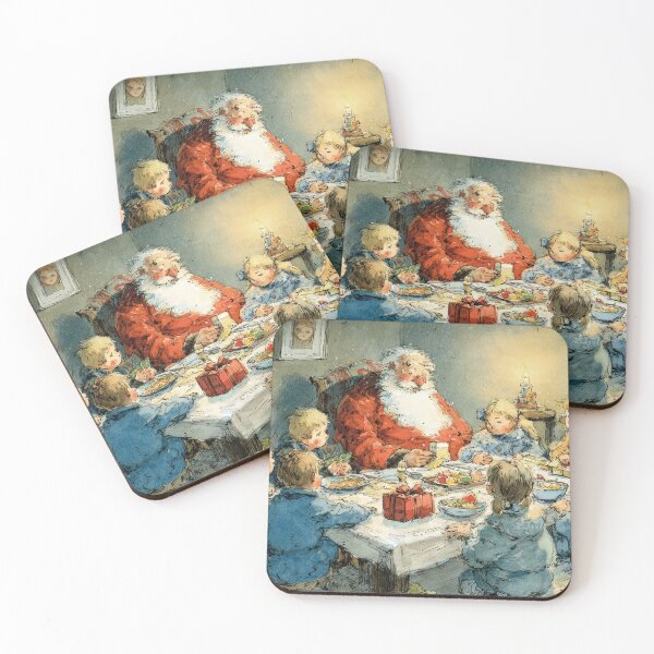 Item preview, Santa with kids postcard  designed and sold by yumas.