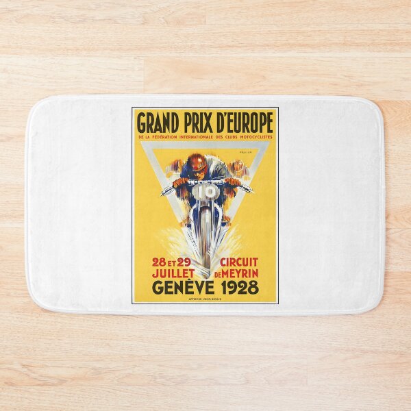 Item preview, 1928 Grand Prix d'Europe Geneva Motorcycle Race Poster designed and sold by CharlieDesings.